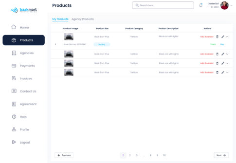 Baakmart Dashboard